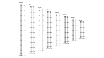 pali di recinzioni tipo FB zincati a caldo per recinzioni a doppia maglia