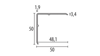 profilo angolare di protezione planeo 250 cm