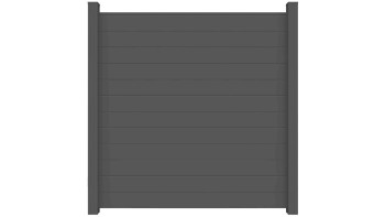 planeo Gardence Metallic - Recinzione in allumino quadrata Grigio antracite DB 703
