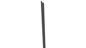 planeo Gardence Metallic - Striscia copri Palo in alluminio grigio antracite 190cm 7x7cm