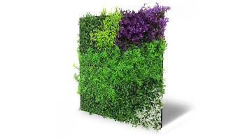 pannello acustico planeo - MixWall Leaf Mood Violet Mixed Flora 52 x 52 cm | pianta artificiale (PLMW-61111)