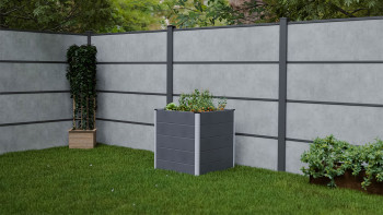 planeo BPC letto rialzato Cube - Antracite | DB703 70 x 70 x 75 cm