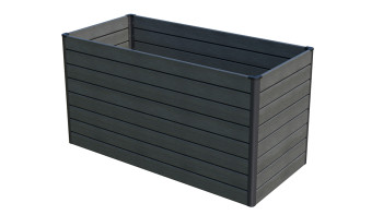planeo BPC-Rhombus letto rialzato rettangolo - grigio pietra co-ex. 150 x 70 x 79 cm
