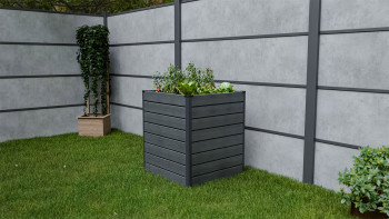 planeo BPC-Rhombus letto rialzato Cube - Grigio pietra co-ex. 70 x 70 x 79 cm