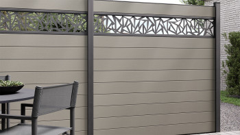 planeo Gardence Strong - Recinzione in BPC quadrato Grigio