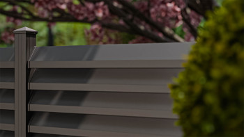 planeo Gardence Metallic Rhombus - Recinzione da giardino in alluminio quadrata antracite | DB703