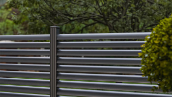 planeo Gardence Metallic Ellipse - Recinzione da giardino in alluminio quadrata Antracite | DB703