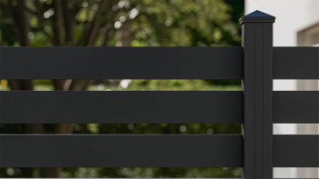 planeo Gardence Metallic Edge - Recinzione da giardino in alluminio quadrata antracite | DB703