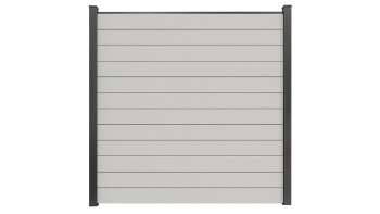 planeo Gardence Simply Small - Recinzione a innesto in PVC bianco 180 x 180 cm