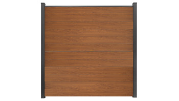 planeo Gardence Simply Small - Recinzione a innesto in PVC Golden Oak 180 x 180 cm