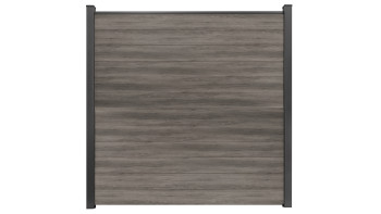 planeo Gardence Simply Small - recinzione a innesto in PVC Monument Oak 180 x 180 cm