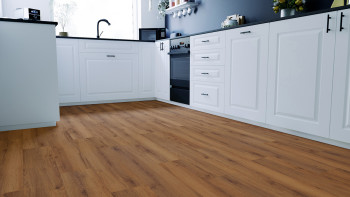 pavimento di design planeo per clic - Eco Home&Health Rustic Oak Brown | Isolamento acustico integrato (LO-EK-02)