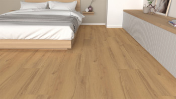 pavimento di design planeo per fare clic - Eco Home&Health Rustic Oak Sand | Isolamento acustico integrato (LO-EK-03)