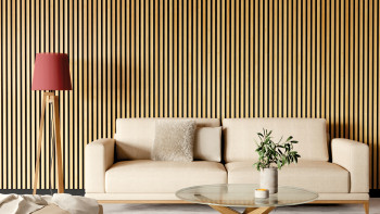 Skaben Pannelli acustici SilentWall Comfort - rovere marrone chiaro - 250 x 30 cm