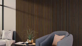 Skaben Pannelli acustici SilentWall Comfort - Rovere scuro - 250 x 30 cm