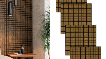 Skaben Pannelli acustici SilentWall Cube - Rovere rustico - 61 x 61 cm