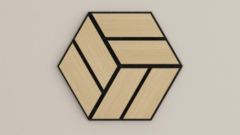 Skaben Pannelli acustici SilentWall - HexaUno New Light - 30 x 26 cm
