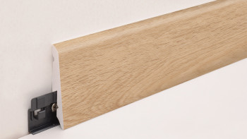 battiscopa planeo SolutionX 2in1 - 2400 x 14 x 58 mm rovere chiaro (SL0057)