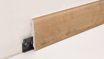 battiscopa planeo SolutionX 2in1 - 2400 x 14 x 58 mm rovere marrone dorato (SL0077)