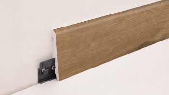 battiscopa planeo SolutionX 2in1 - 2400 x 14 x 58 mm rovere naturale marrone (SL0086)