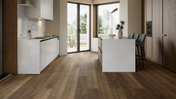 planeo Vinile rigido Klick - ObjektPRO Quercia Suprema 1,83 m di lunghezza tavola XL | isolamento acustico integrato per il calpestio (SP183-05)