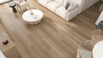 planeo Vinile rigido Klick - ObjektPRO Quercia Eleganza 1,83 m di lunghezza tavola XL | isolamento acustico integrato per il calpestio (SP183-42)
