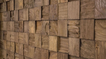 Skaben WoodWall - Cubo in legno di teak Sulawesi