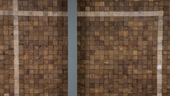 Skaben WoodWall - Cubo in legno di teak Sulawesi