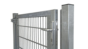 Porta universale pesante a 1 pannello zincata a caldo inclusi i pali della porta