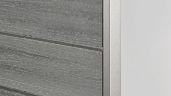 planeo Fassado - Rivestimento di facciata a fasce romboidali WPC grigio grafite