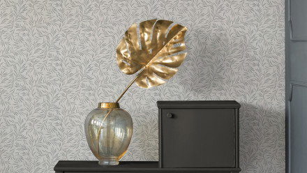 Carta da parati in tessuto non tessuto Alpha Architects Ramoscelli metallici in stile country 262
