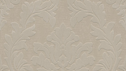 Carta da parati in vinile flocculata Castello Architects Ornamenti in carta marrone metallizzato 803