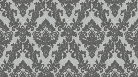 Carta da parati in vinile floccato Castello Architetti Carta Ornamenti Grigio 823