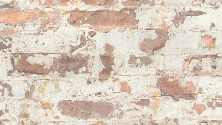 Carta da parati in vinile Metropolitan Stories Paul Bergmann - Berlino Livingwalls muro di pietra grigio arancione bianco 291