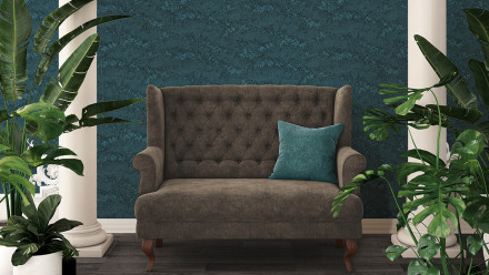 Carta da parati in vinile Absolutely Chic Architects Paper Modern Nature Blue Black 726