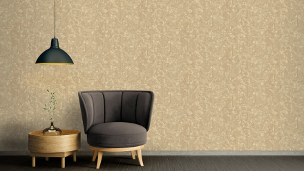 Carta da parati in vinile Absolutely Chic Architects Paper Modern Plain Colours Beige Brown Metallic 745