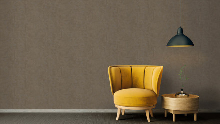 Carta da parati in vinile Absolutely Chic Architects Paper Modern Plain Metallic Brown Grigio 748