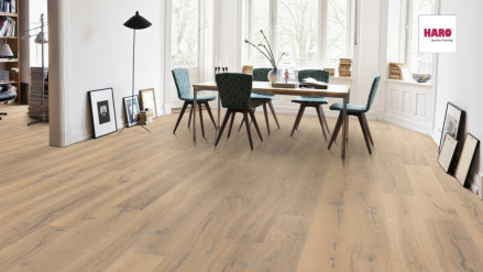 Haro Parquet Serie 4000 Rovere bianco Alabama 4V wideplank 4V