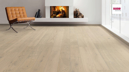 Haro Parquet 4000 2V rovere 2V grigio sabbia che colpisce
