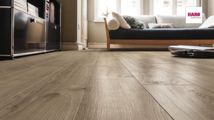 HARO Corkett pavimento in sughero a cliccare Arteo XL Rovere Portland grigio scuro