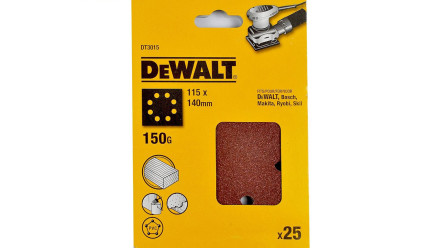 Foglio abrasivo DeWalt 115x140mm K150 25pz.