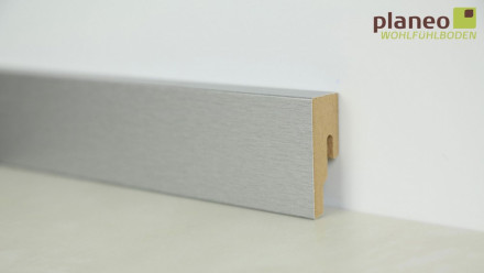 planeo Alu-Design battiscopa 18 x 50mm Alu moderno