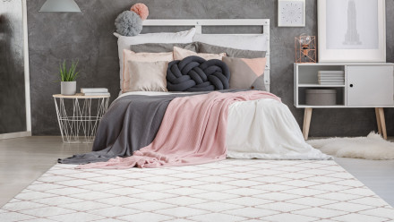 tappeto planeo - Vivica 225 bianco / rosato