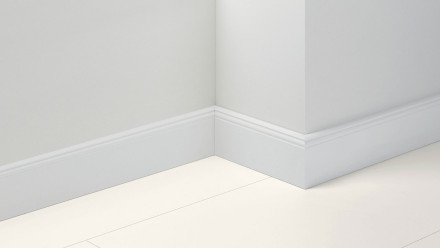 Parador battiscopa Hamburger Leiste HL 3 - 105x19x2200 mm - Decorazione Uni White D001