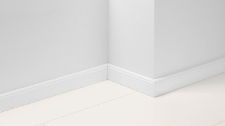 Parador battiscopa Hamburger Leiste HL 1 - 65x19x2200 mm - Decorazione Uni White D001