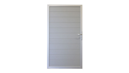 planeo Alumino - Porta universale grigio argento con telaio in alluminio