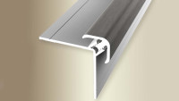 sistema di profili a parete planeo angolo esterno look acciaio inox