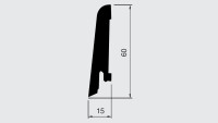 Battiscopa Wicanders in MDF laminato - Rovere Fawn Rustico 15x60x2400mm
