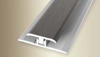 sistema di profili a parete planeo connettore a clip look acciaio inox