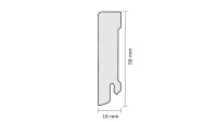 Battiscopa Wicanders in MDF laminato - Pino rustico marrone 18x58x2400mm